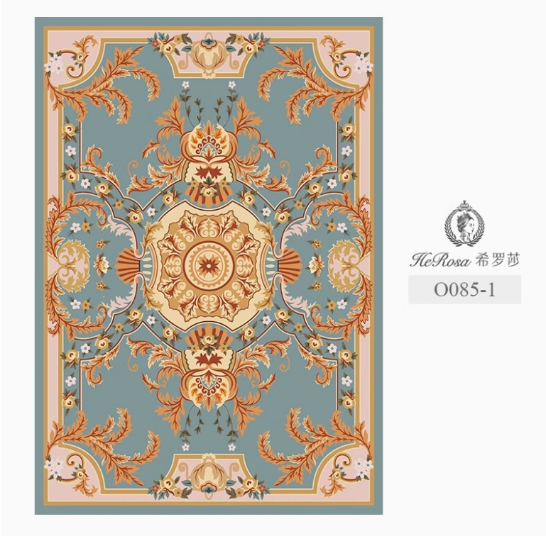 进口羊毛欧式地毯客厅卧室法式奢华新古典美式高档别墅茶几毯定制